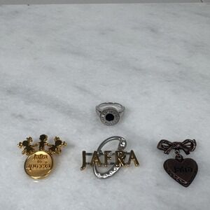 jafra brooches lot of 3 and 1 Ring